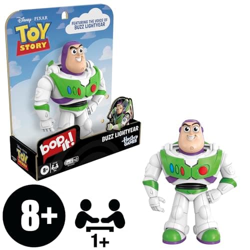 Hasbro Gaming Bop It! Edición Buzz Lightyear de Disney Pixar | Juego Oficial para Niños 8+