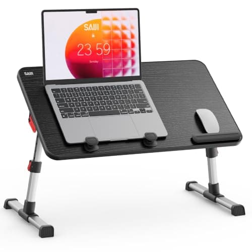 Laptop Desk Table, SAIJI Adjustable Laptop Stand, Portable Lap Desks