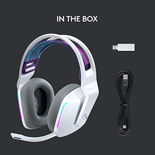 Miniatura de Audífonos Gamer Inalámbricos Logitech G733 LIGHTSPEED con RGB y Blue VO!CE - Blanco 6