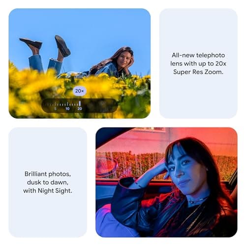 Google Pixel 10 - Unlocked Android Smartphone with Gemini, Your Google AI Assistant - Advanced Triple Rear Camera, Fast-Charging 24+ Hour Battery, and 6.3" Actua Display - Frost -  thumbnail 2