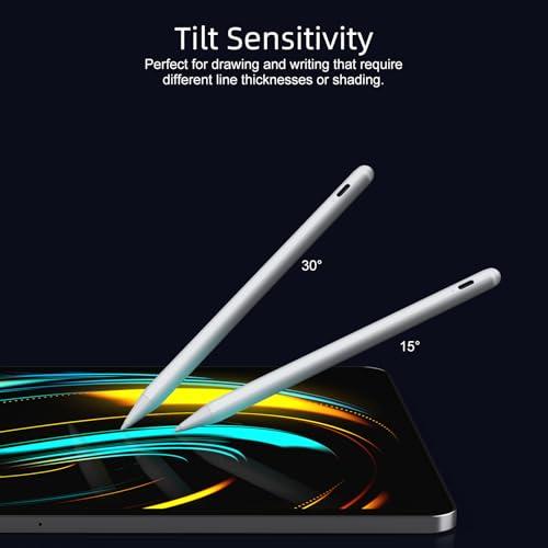 Stylus Pen for iPad 6th-11th Generation-2X Fast Charge Active Pencil Compatible with 2018-2025 Apple iPad Pro 11"/12.9"/M4, iPad Air 3/4/5/M2/M3,iPad mini 5/6 Gen-White thumbnail 6