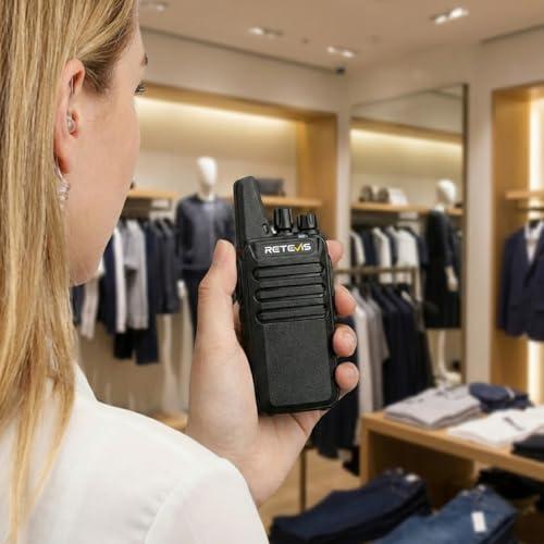 Retevis RT22 Walkie Talkies for Adults, Two Way Radios Long Range Rechargeable, VOX Handsfree, Mini Compact Walkie Talkie with USB Charger, for School Church Restaurant (6 Pack) thumbnail 11