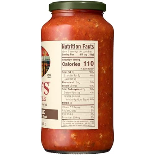 Salsa Boloñesa Casera Rao's 24 oz: Versátil, Keto, con Res, Cerdo y Panceta