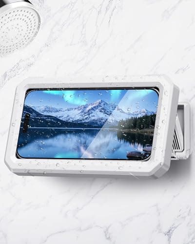 Soporte UPRONE Impermeable para Celular en Regadera - 480° Giratorio y Retráctil