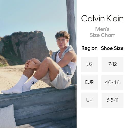 Calvin Klein Mens Crew Socks - 10 Pack Cushioned Athletic Performance Breathable Running and Sports Crew Socks for Men, Size 7-12, Ivory Assorted thumbnail 7