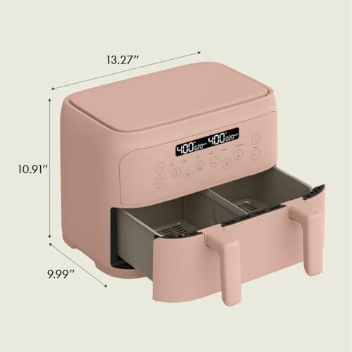 bella 4 Qt TriZone Air Fryer, EverGood™ Ceramic Nonstick Coating, Dual Basket Design w Removable Divider, Digital Touchscreen Control w 6 Preset Cooking Options, 1200 Watt, 3lb Cap thumbnail 8