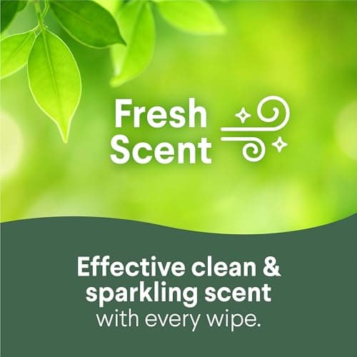 Clorox Disinfecting Wipes for Allergy Season, Bleach-Free, Multi-Surface Cleaner, Antibacterial, Fresh Scent & Crisp Lemon, 75 Count Each, Pack of 3 thumbnail 5