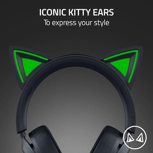 Audífonos Gamer Razer Kraken Kitty V3 X con Orejas de Gatito, Negros