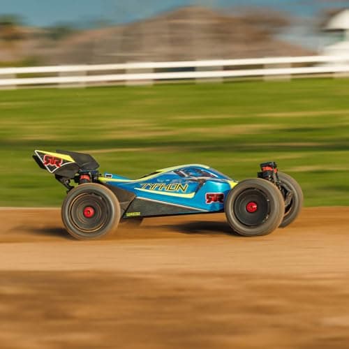 Buggy ARRMA Typhon 4X4 RTR 1/8 Cepillado Azul (Sin Batería/Cargador)