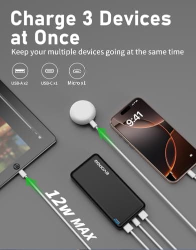 Miniatura de Evopow: Paquete de 2 Power Banks Portátiles de 10000mAh 3