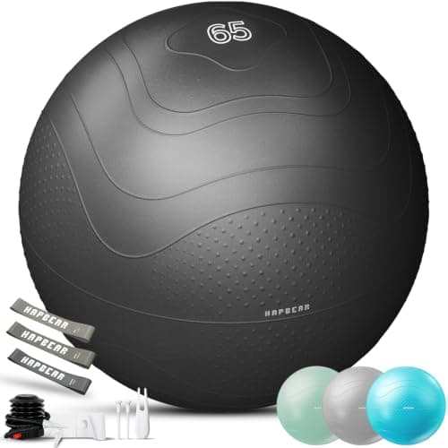 Pelota de Ejercicio HAPBEAR con Bandas y Bomba