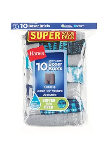 Bóxers Hanes para Niño (10 Piezas XG): Cómodos y Transpirables