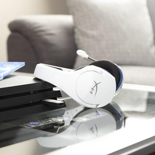 Audífonos Gamer Inalámbricos HyperX Cloud Stinger Core para PS4/PS5/PC - Micrófono con Cancelación de Ruido - Blanco