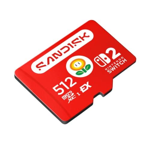 SANDISK 512GB microSD Express Card for Nintendo Switch 2
