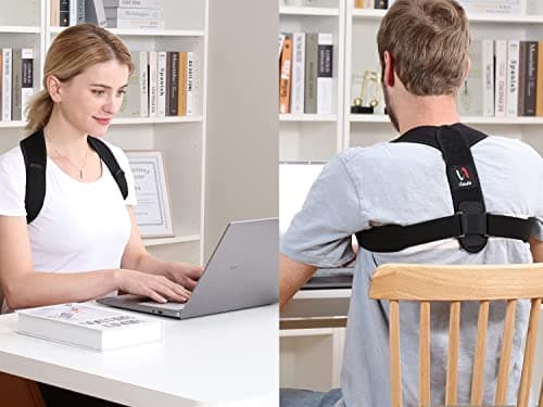 Schiara Posture Corrector for Men and Women, Comfortable Upper and Back Brace, Adjustable Back Support for Back, Shoulder and Neck thumbnail 7