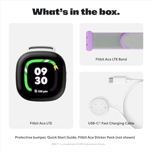 Fitbit Google Ace LTE: Smartwatch para Niños con Llamadas, GPS y Juegos