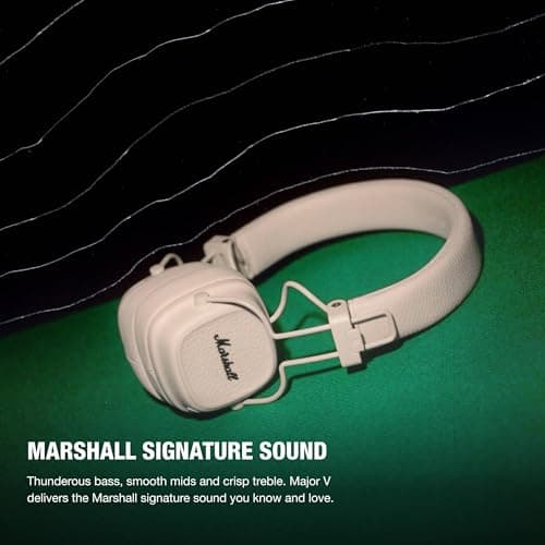 Miniatura de Marshall Major V On-Ear Wireless Bluetooth Headphone - Cream 2