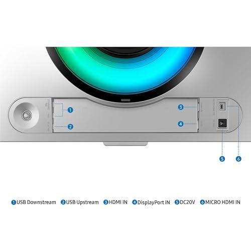 Samsung 49" Odyssey G93SC Series Curved Gaming Monitor, QD-OLED, 240Hz, 0.03ms, DQHD, G-Sync Compatible, FreeSync Premium Pro, Adjustable Stand thumbnail 15