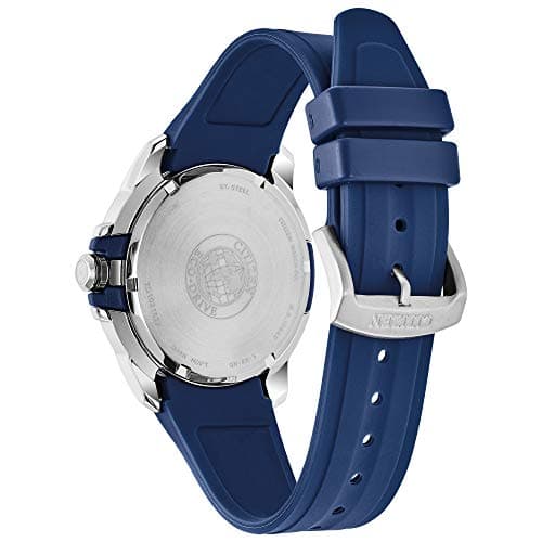 Reloj Citizen Eco-Drive para Hombre, Acero y Detalles Azules (AW1158-05L)