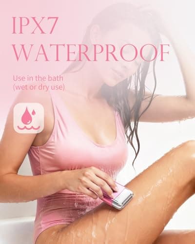 Rasuradora Eléctrica para Mujer Recargable IPX7 - Uso Húmedo/Seco y Portátil