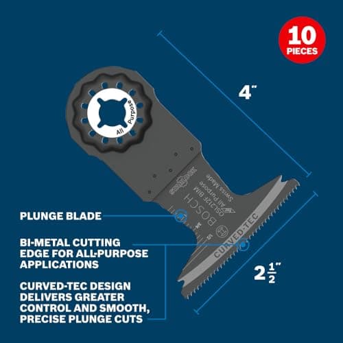 Miniatura de Bosch OSL212F-10 Cuchilla Bimetálica Starlock 2-1/2 pulg. para Multiherramienta Oscilante de Inmersión 3