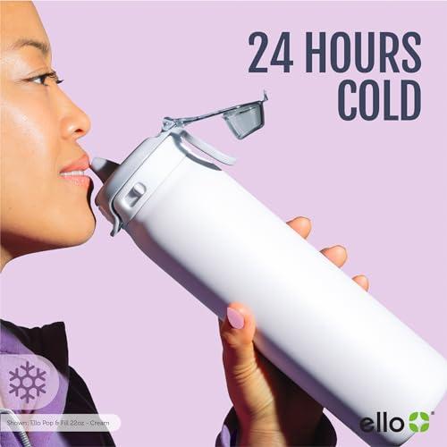 Termo Ello Pop & Fill 22oz Acero Inoxidable - Relleno Rápido y Aislado