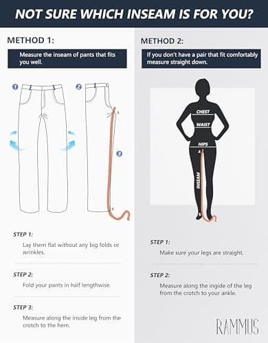 Pantalones de Trabajo Elásticos Rammus para Mujer, Negros, 5 Bolsillos, Talla 27 M