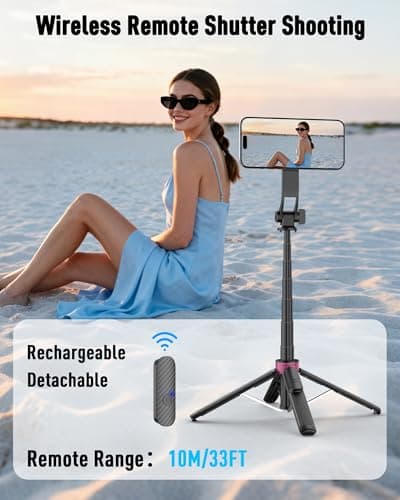 Trípode magnético para celular ACKIMA de 37'' con control remoto
