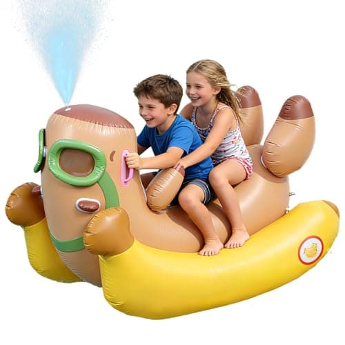 Flotador de Capibara 3 en 1 con Aspersor de 60''