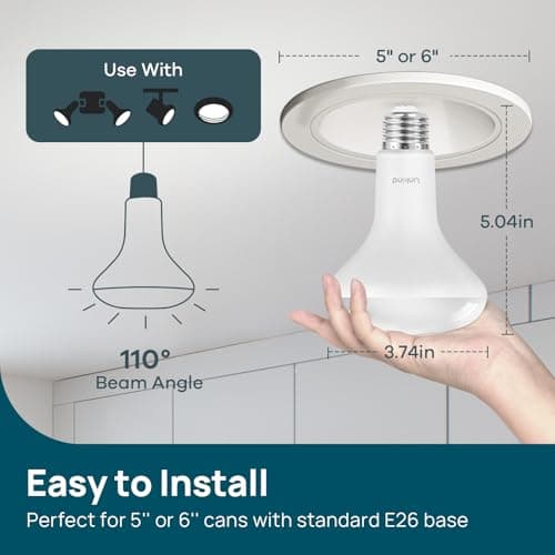 Miniatura de Linkind 8 Focos LED BR30 Interior, 10W (Eq. 65W) 850 Lúmenes 5000K 3
