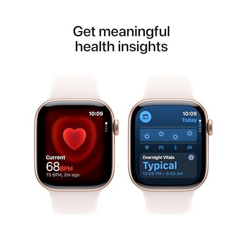 Apple Watch Series 11 [GPS 42mm] Smartwatch with Rose Gold Aluminum Case with Light Blush Sport Band - S/M. Sleep Score, Fitness Tracker, Health Monitoring, Always-On Display, Wate thumbnail 5