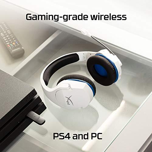 Audífonos Gamer Inalámbricos HyperX Cloud Stinger Core para PS4/PS5/PC - Micrófono con Cancelación de Ruido - Blanco