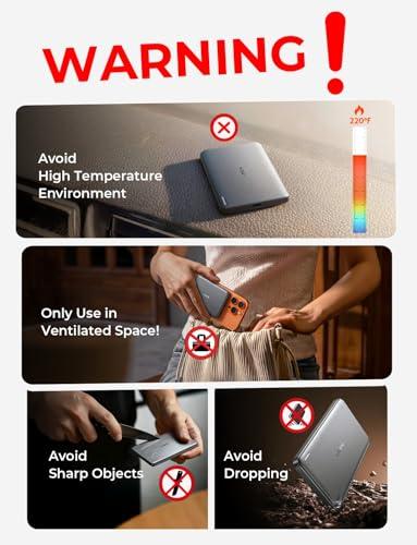 Power Bank Magnético LISEN MagSafe Ultra Delgado de 5000mAh para iPhone