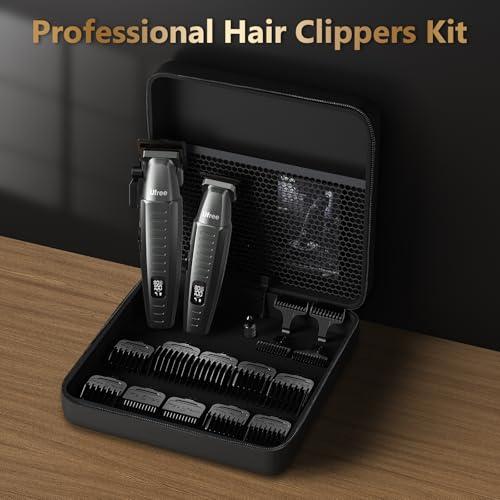 Ufree Professional Clippers and Trimmers Set, Cordless Hair Clippers for Men, Barber Clippers Set with Travel Case thumbnail 6