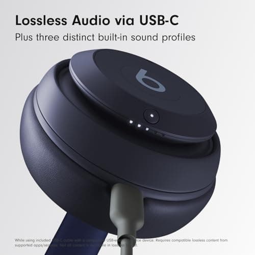 Beats Studio Pro - Premium Wireless Over-Ear Headphones- Up to 40-Hour Battery Life, Active Noise Cancelling, USB-C Lossless Audio, Apple & Android Compatible - Navy