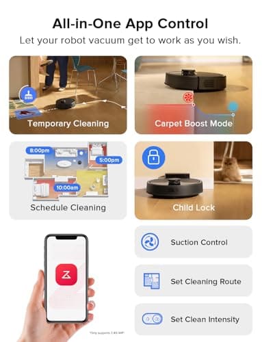roborock Q7 L5 Robot Vacuum and Mop Combo, 8,000Pa Suction, Upgraded from Q5 Pro, Dual Anti-Tangle System, LiDAR Navigation, Multi-Level Mapping, Self-Charging Robotic Vacuum Clean thumbnail 7