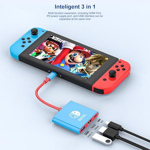 Adaptador Portátil HDMI para Nintendo Switch y Steam Deck (Tipo C, 4K/60Hz)