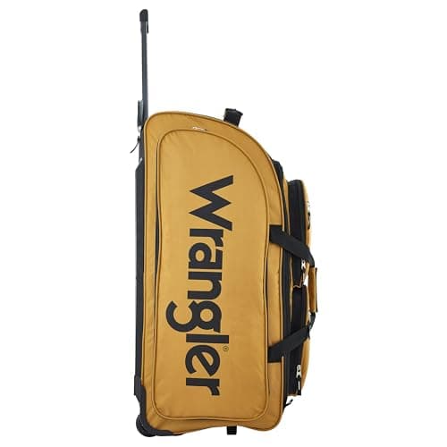 Wrangler Wesley Rolling Duffel Bag, Ambergold, Large 30-Inch thumbnail 3