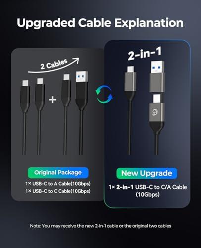 ORICO M.2 NVMe SSD Enclosure, USB 3.1 Gen 2 (10 Gbps) PCIe External Adapter NVMe Case for 2230/2242/2260/2280 M.2 SSD up to 8TB, UASP Supported - M2PV thumbnail 9