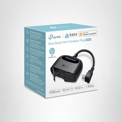 Kasa Apple HomeKit Outdoor Smart Plug, 2 Sockets, IP64 Weather Resistance for Outdoor String Lights, Compatible with Siri, Alexa & Google Home, Long Wi-Fi Range, 2.4G Wi-Fi Only, E thumbnail 11