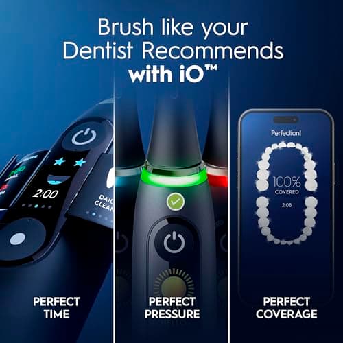 Miniatura de Cepillo Eléctrico Recargable Oral-B iO9 Genius, Pantalla, 7 Modos, Estuche, 4 Cabezales 3