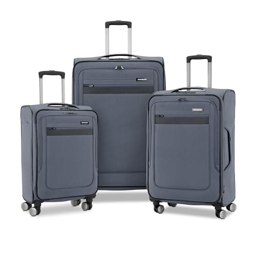 Samsonite Ascella 3.0 Softside Expandable Luggage with Spinner Wheels, 3-Piece Set (20/25/28), State/Black