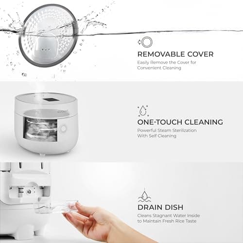 CUCKOO Micom Fuzzy Logic Rice Cooker, 6-Cup Cooked, White, CR-0375FW thumbnail 8