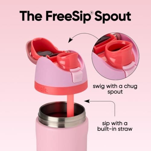 Miniatura de Termo Owala FreeSip Aislado 24 oz Acero Inoxidable, Sin BPA - Angel Food Cake 2