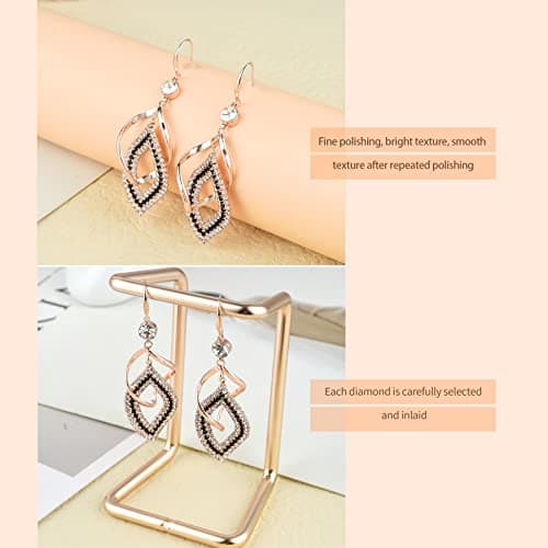 Miniatura de Aretes largos estilo bohemio con zirconias para mujer 5