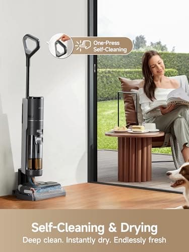 DREAME H12 PRO: Aspiradora Trapeadora Seco/Mojado para Pisos Duros con Autolimpieza y Secado Caliente