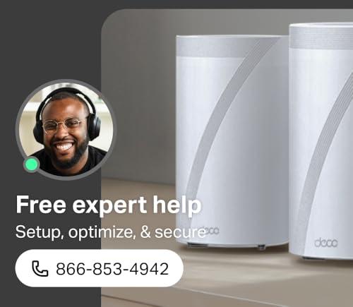 TP-Link Deco 7 Pro BE63 Tri-Band WiFi 7 BE10000 Whole Home Mesh System- 6-Stream 10 Gbps, 4x2.5G Ports Wired Backhaul, 4X Smart Internal Antennas, VPN, HomeShield, Free Expert Supp thumbnail 4