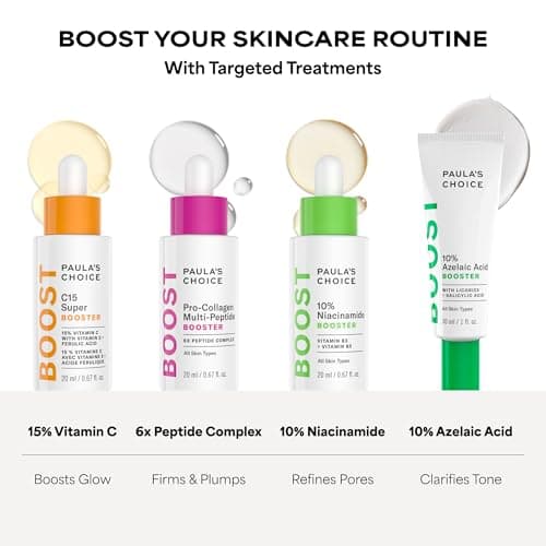 Paula's Choice BOOST C15 Super Booster, 15% Vitamin C Serum for Face, Face Serum with Vitamin E & Ferulic Acid for Discoloration & Glow, Fragrance-Free, 0.67 Fl Oz thumbnail 9