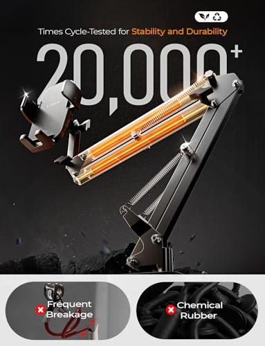 LISEN Gooseneck Phone Holder for Bed Desk [3rd Upgrade] Cell Phone Stand for Desk Bed Gaming Accessories,Gifts for Men Mom Senior Tech Mount for Recording Filming Laying Down Flexi thumbnail 2