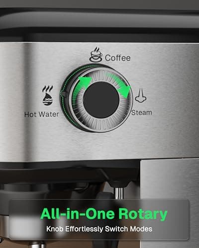 Miniatura de Cafetera Espresso HBN de 20 Bares con Espumador de Leche 5